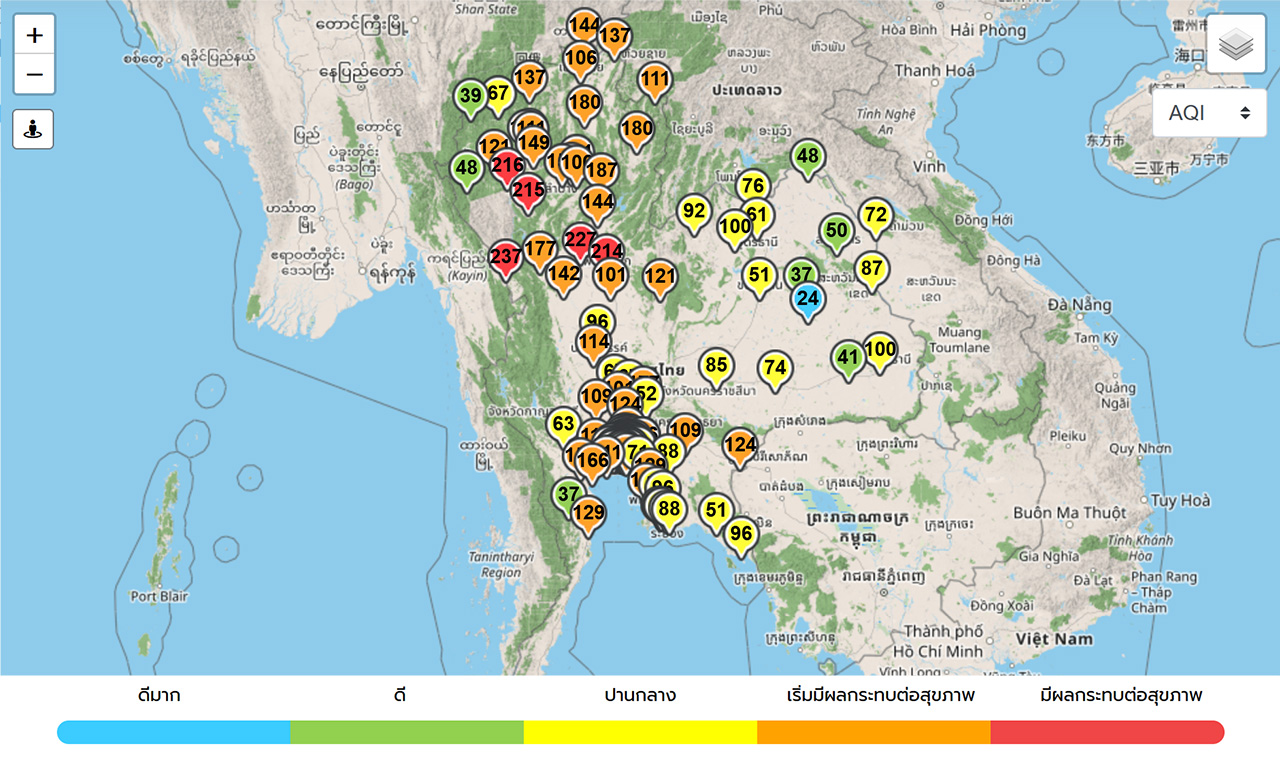 aqi thailand 01 02 2566
